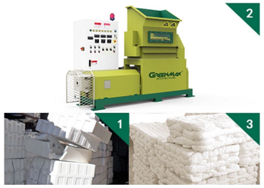 GREENMAX Mars C200 EPS Densifier - Efficient Foam Recycling Solution