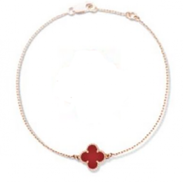 Exquisite Four Leaf Clover Bracelet - Symbolic Elegance from Hongxiang Network