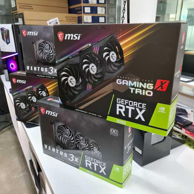 New MSI RTX 3090 ti, 3080, 3070, 3060 Ti Gaming GeForce X Trio Cards