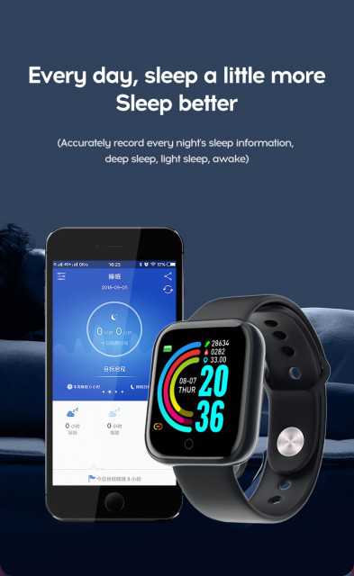 Smart Heart Rate and Blood Pressure Bluetooth Watch for Exercise