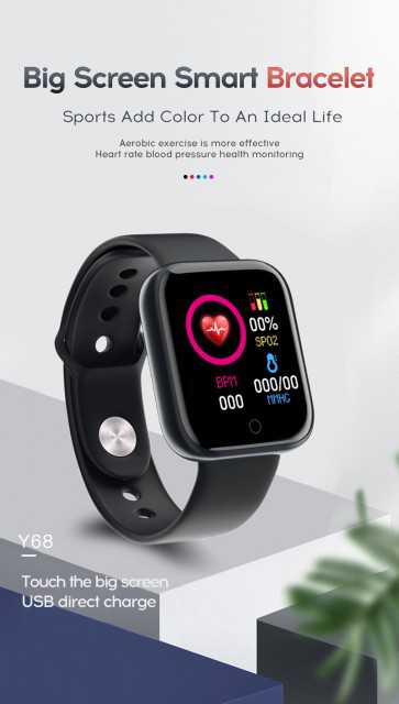 Smart Heart Rate and Blood Pressure Bluetooth Watch for Exercise