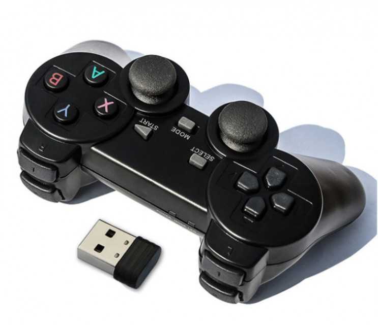 2.4GHz Wireless Dual Gamepad with Dual Vibration for TV and Computer Gaming