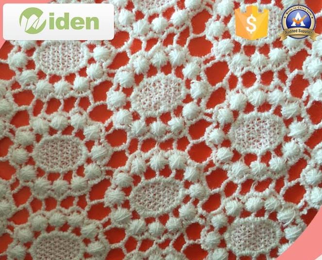 cotton drill fabric pom pom lace chemical lace fabric