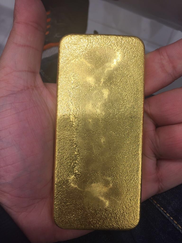Gold bars, Dore bars 95.96 purity 22+ carats