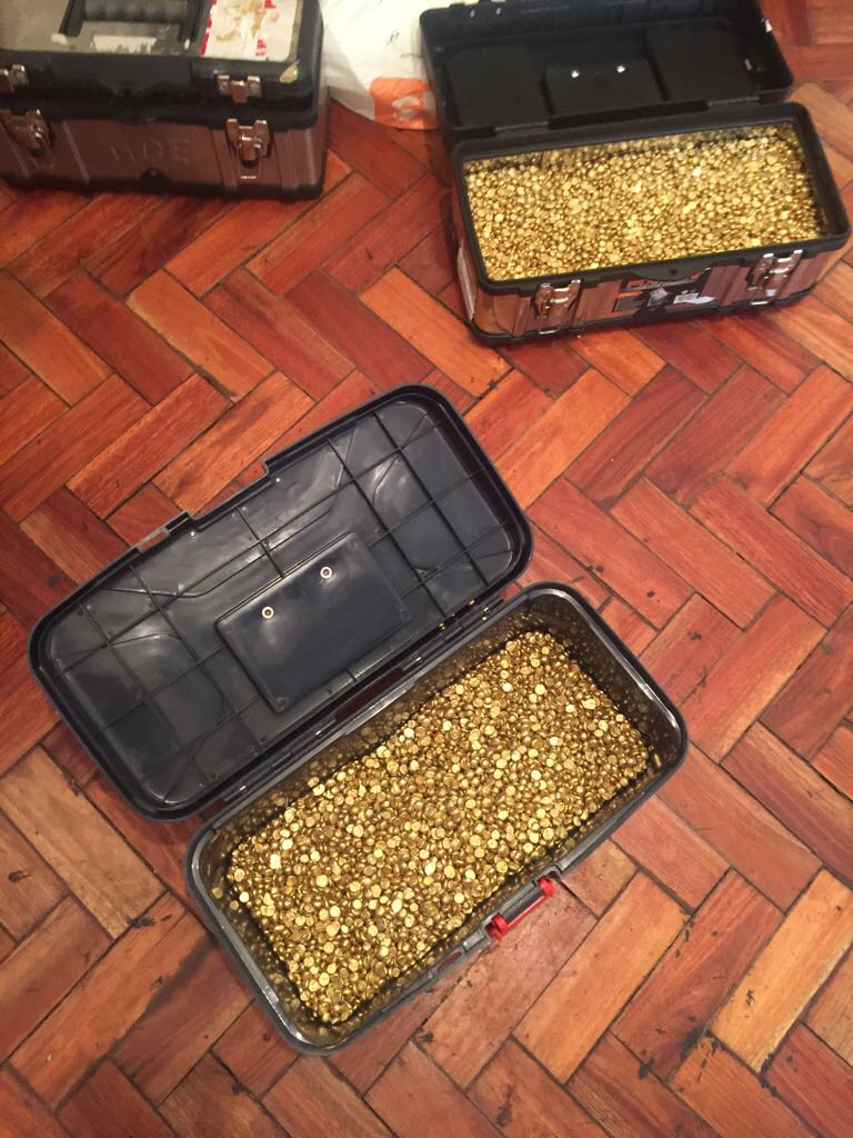 gold nuggets and dust 22+ carats and 95.96 purity