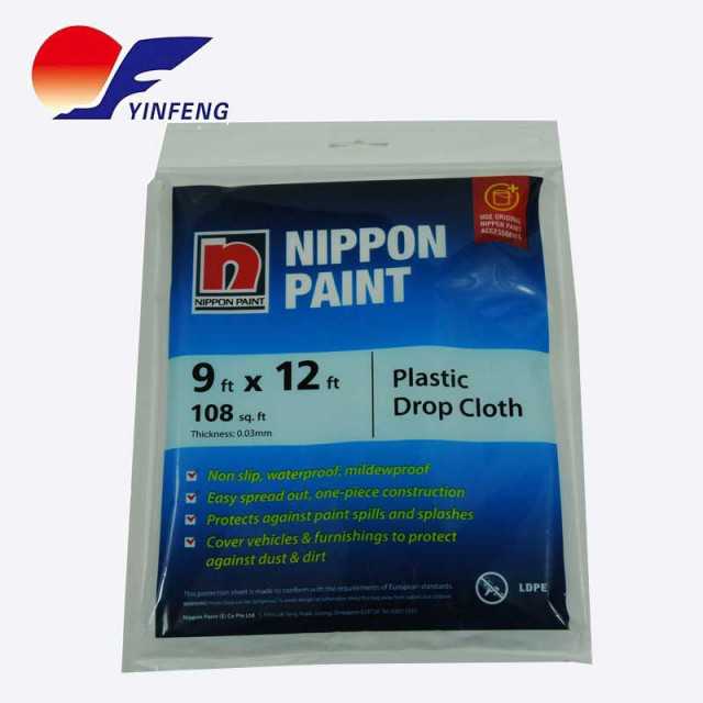LDPE plastic disposable drop cloth