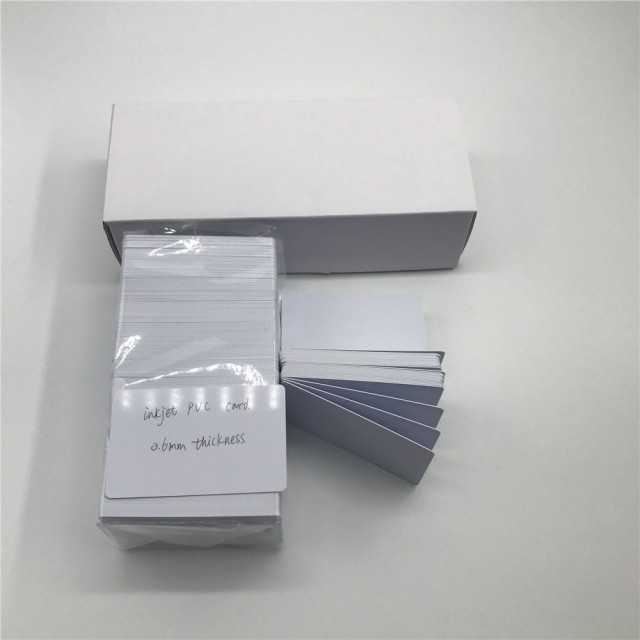 Inkjet pvc card 0.6mm for Canon printer directly