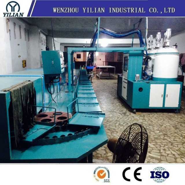 PU Insole Sole Shoe Conveyor Type Low Pressure Pouring Machine