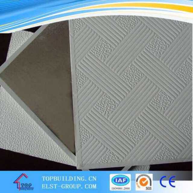 PVC Laminated Gypsum Ceiling Tile