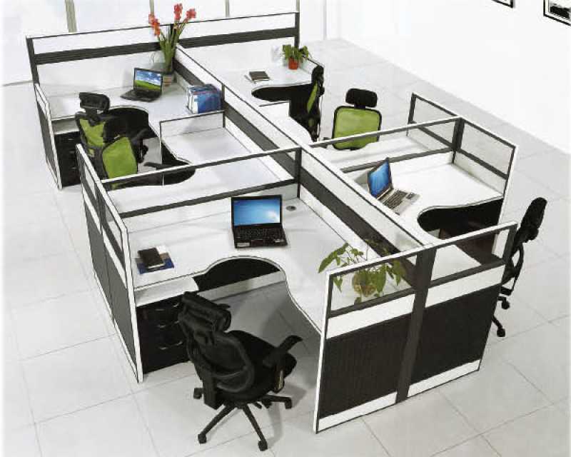 Office Work Station (Fabric Partition)