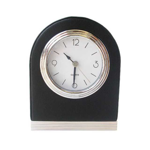Faux Leather Cover Creative Alarm Clock