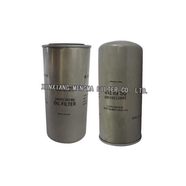 Oil Filter 2605530180 for Fusheng Air Compressor Parts by Mengma