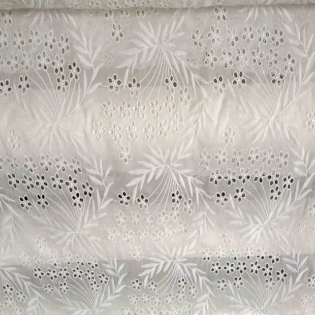 On Cotton Lace Chiffon Fabric Embroidery - Wholesale Supplier China