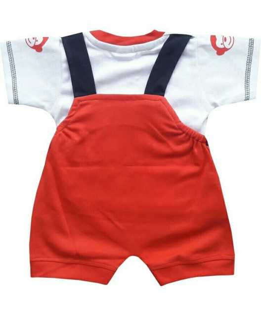 Colorful Cotton Baby Dungarees