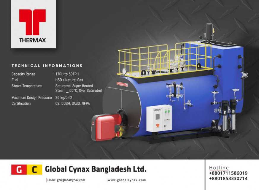 Thermax Steam Boiler - Efficient & Versatile Fuel Options for Industry