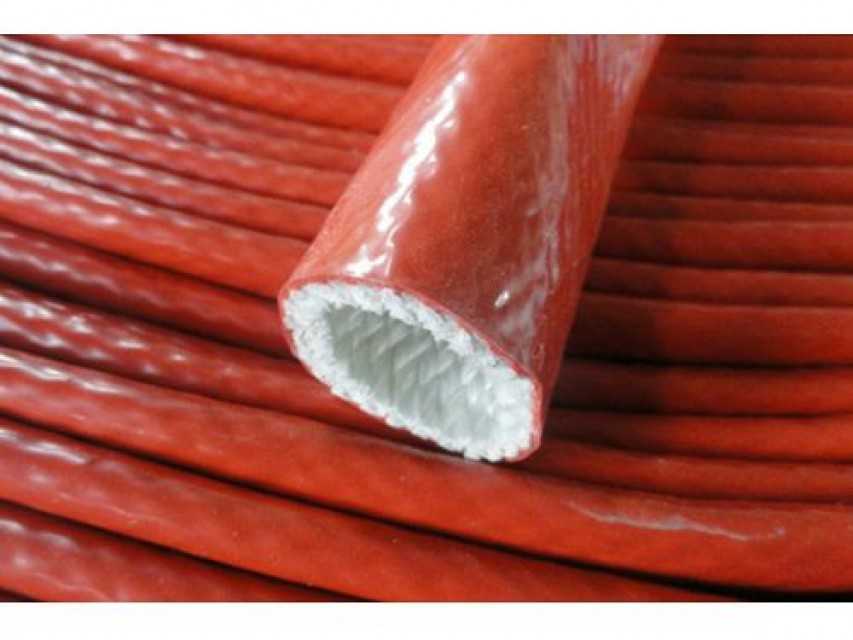 Silicone coated Fiberglass Sleeve, Fireproof, Chemical resistance