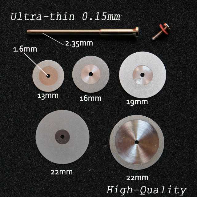 Dental Ultra-thin 0.15mm Double Sided Diamond Cutting Disc for separat