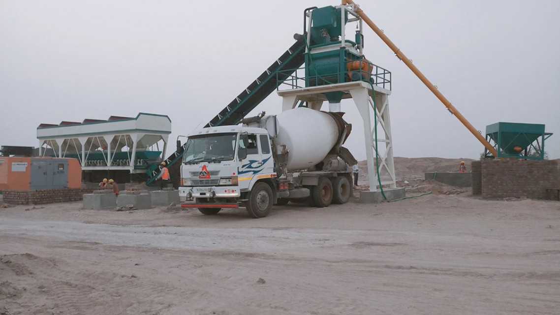 Stationary Concrete Batching Plant – Twin Shaft Mixer