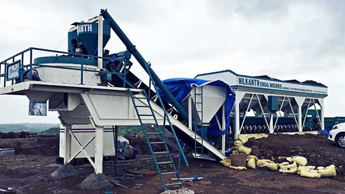 Stationary Concrete Batching Plant for Wind Mill Efficiency