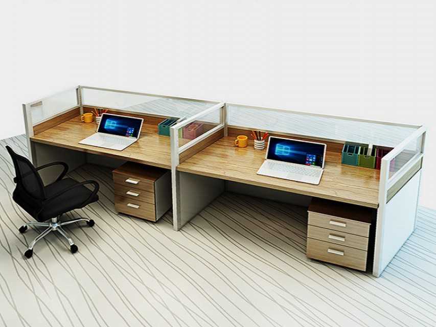 Efficient Workstation Table for Office Spaces - Cubic Design