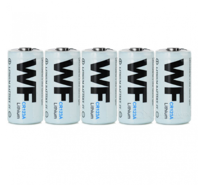 50pcs/lot WF CR123A 1600mAh Lithium Battery Wholesale