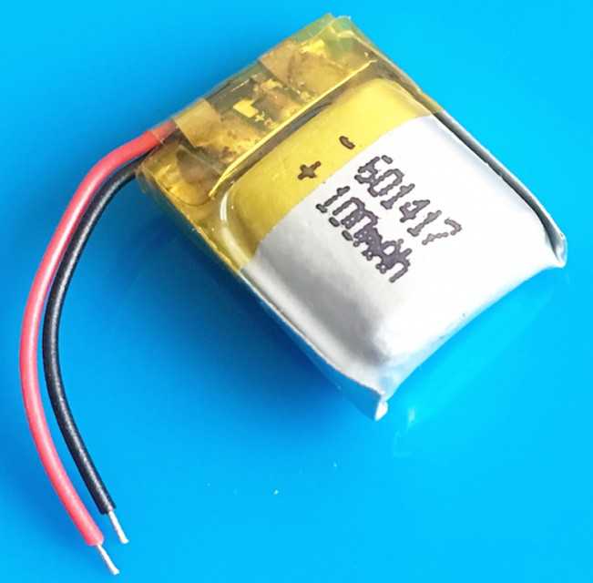 601417 3.7V 100mAh LiPo Rechargeable Battery Lithium Polymer