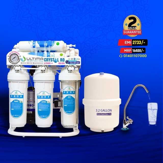 Ultima Crystal RO Water Purifier - High-Performance Under-Sink RO System