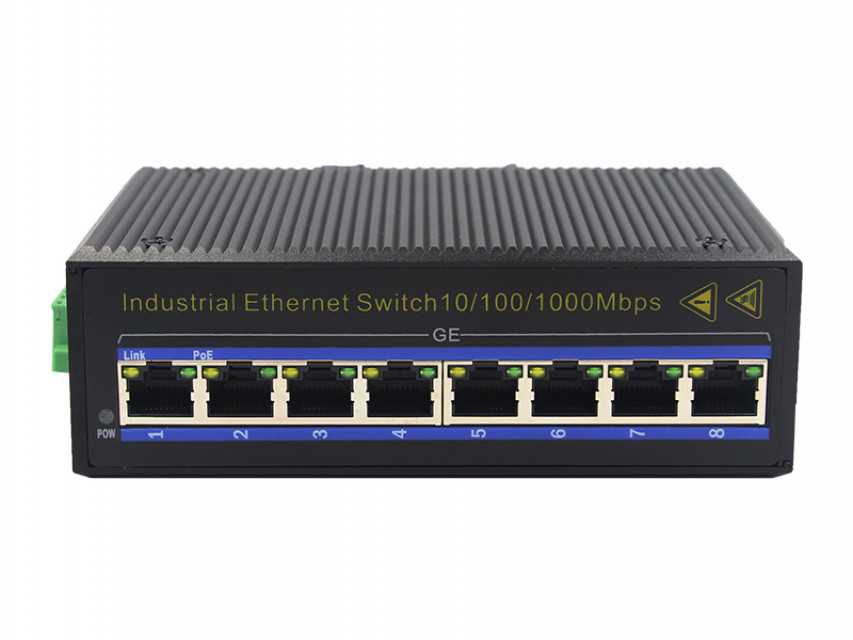 Gigabit 8-port Industrial-grade Ethernet Switch