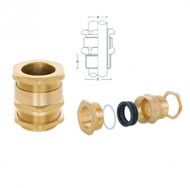 Brass cable gland