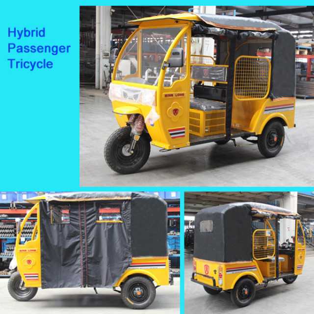 Hybrid rickshaw, mishuk gasoline battery rickshaw tricycle, taxi