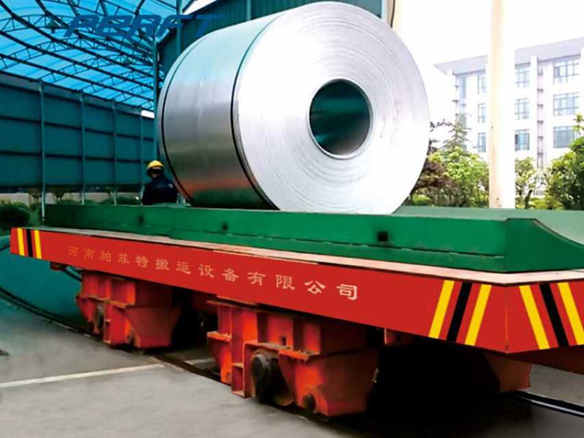 Steel Coil Railway Carrier Transfer Car With Scissor Hydraulic Lifting