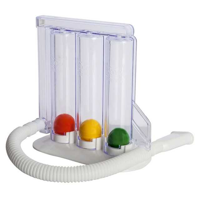Deep Breathing Lung Exerciser - Improve Respiratory Fitness and Lung Capacity