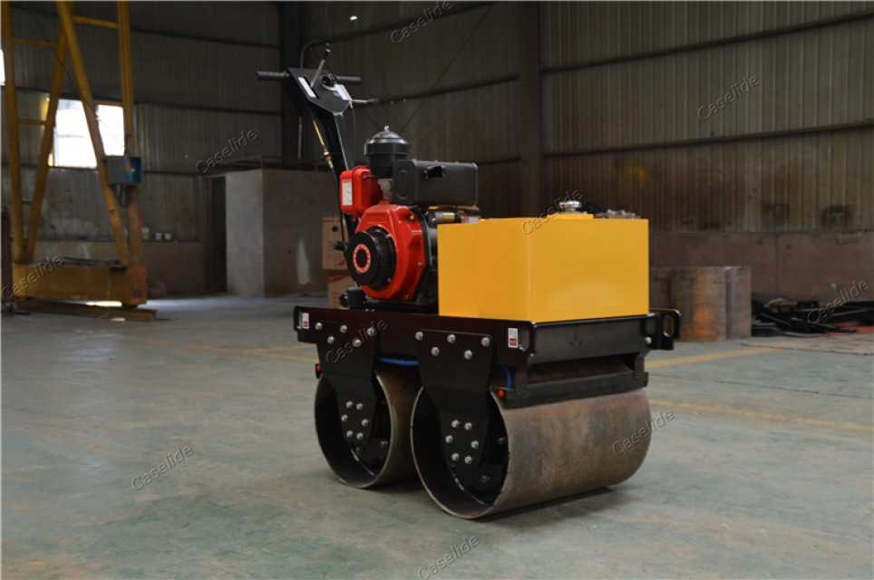 Compact and Efficient Walk-Behind Double Drum Road Roller