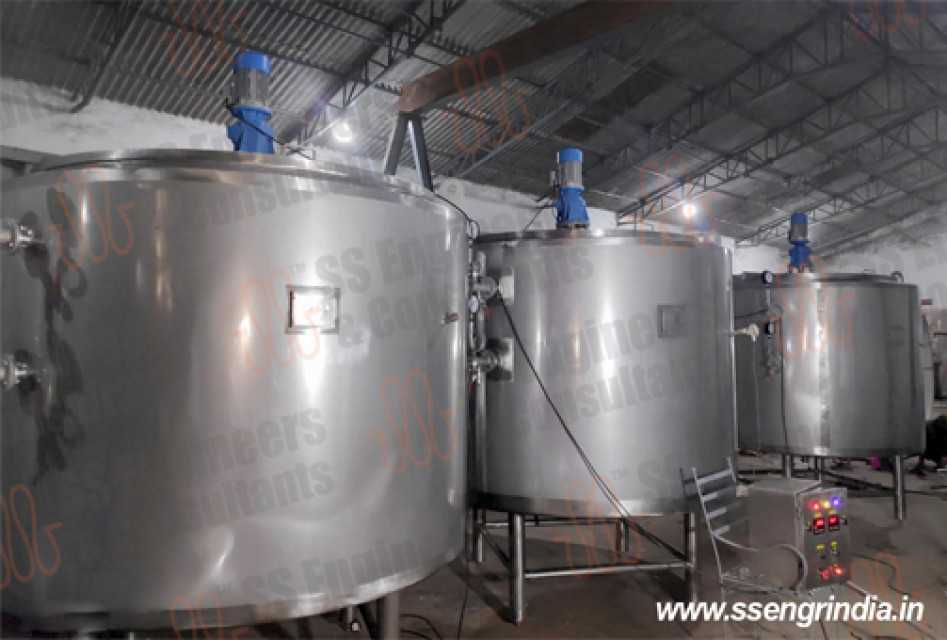 Efficient Horizontal Storage Tanks for Dairies and Food Processing