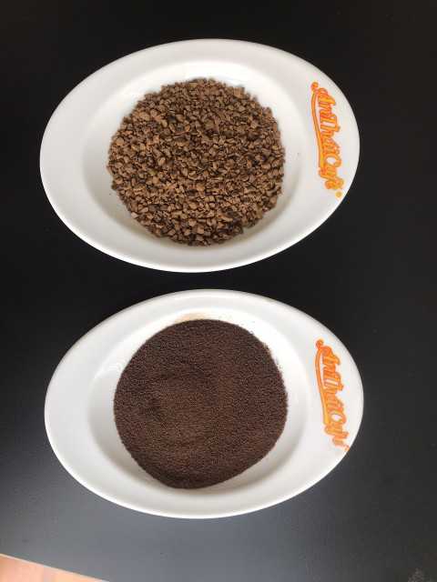 Spray Dried and Freeze Dried Instant Coffee Powder
