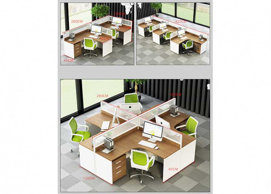 Contemporary Office Workstation Table - Cubic Interior Design