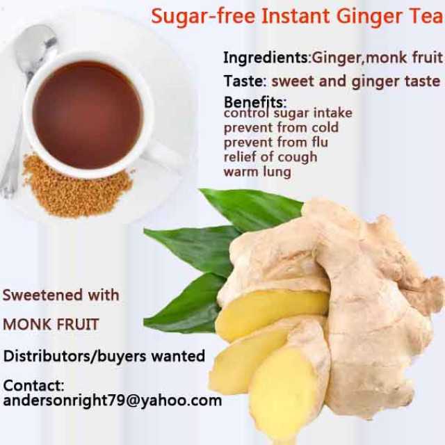 Instant ginger tea granules