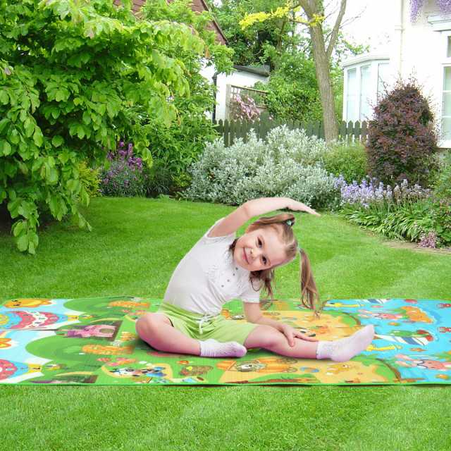 LIORA Double Sided Water Proof Multi color Baby Mat