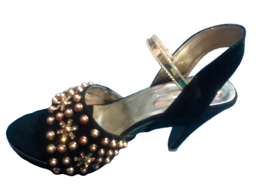 Golden Velvet Ladies Sandals - Elegant and Comfortable Footwear