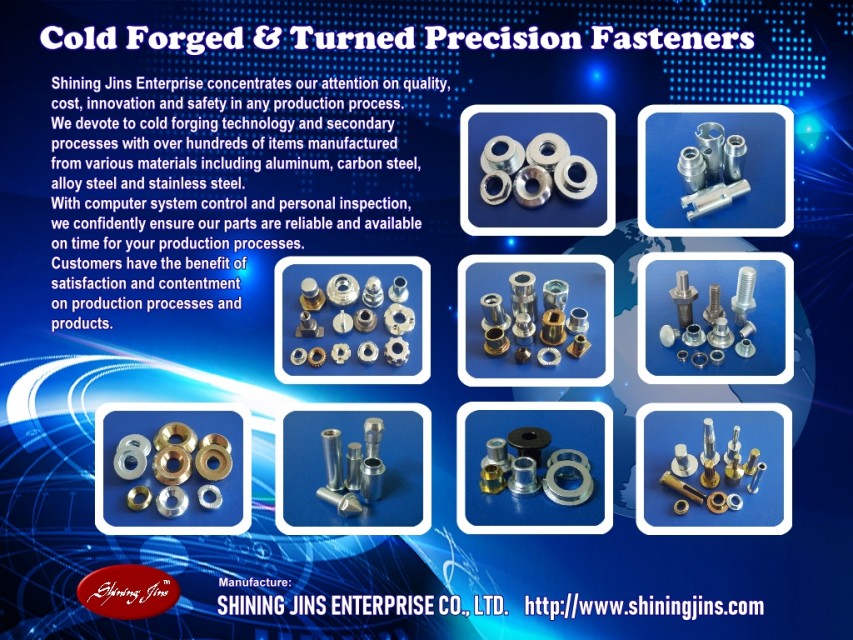 Cold forged screws and shafts made in Taiwan