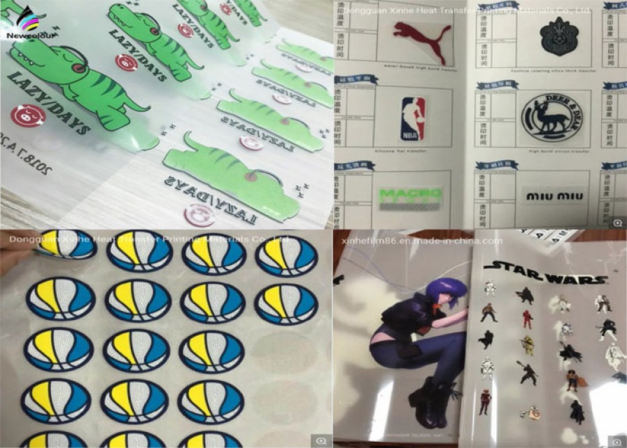 Printable heat transfer film for ready to press heat transfer labels