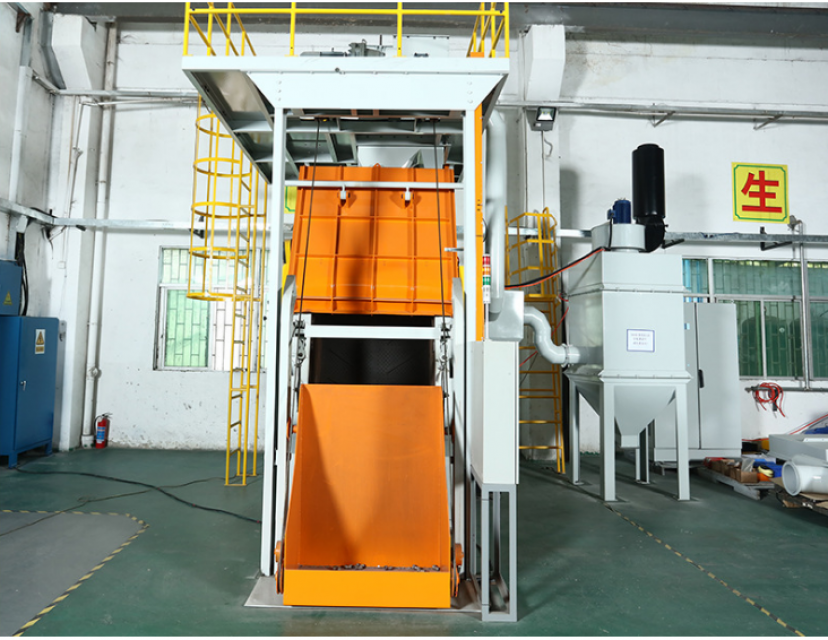 Shot Blasting Machine with automatic loading unloading system