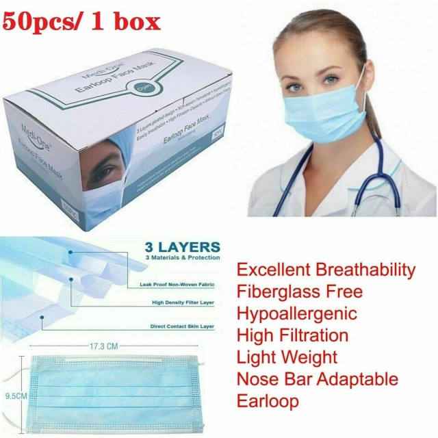 3-Ply Disposable Medical Surgical Ear Loop Face Mask