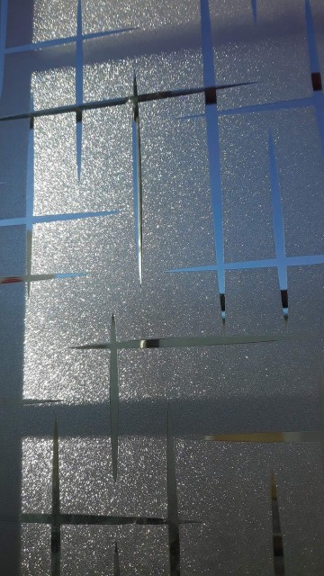 Sparkle Frosted Glass Film - Durable, Self-Adhesive Privacy Solution