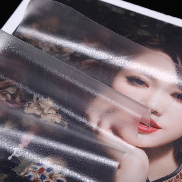 3D/Glitter self adhesive mounted film/cold lamination film