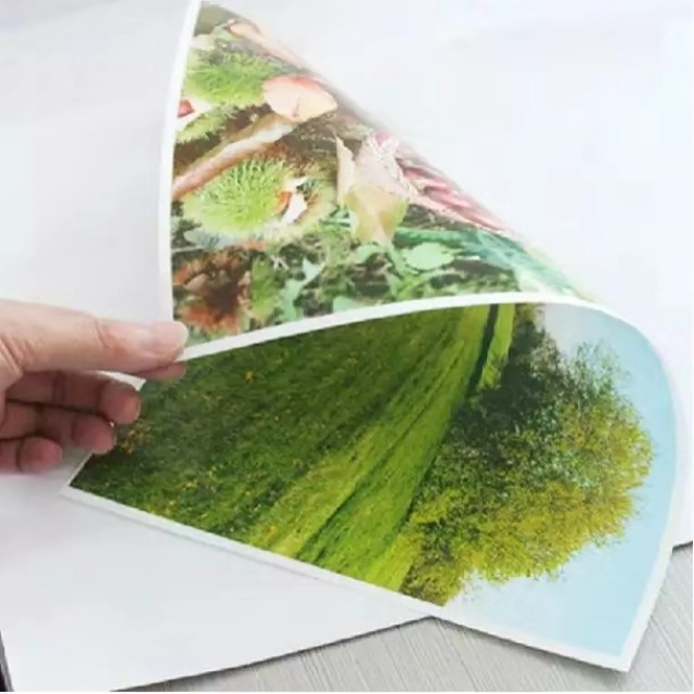 3D/Glitter self adhesive mounted film/cold lamination film