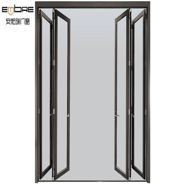 High Strength Durable Aluminium Folding Doors With PVDF Surface Treatm
