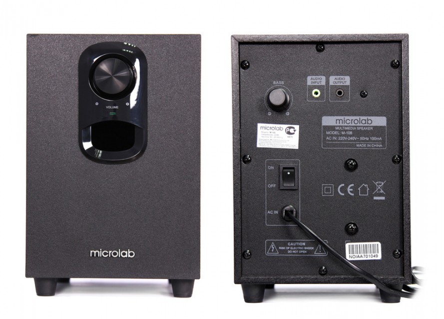 Microlab M108BT 2.1 Bluetooth Black Speaker