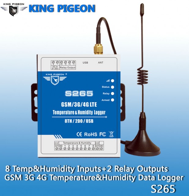 S265 GSM/3G/4G Temp & Humidity Monitoring Alarm
