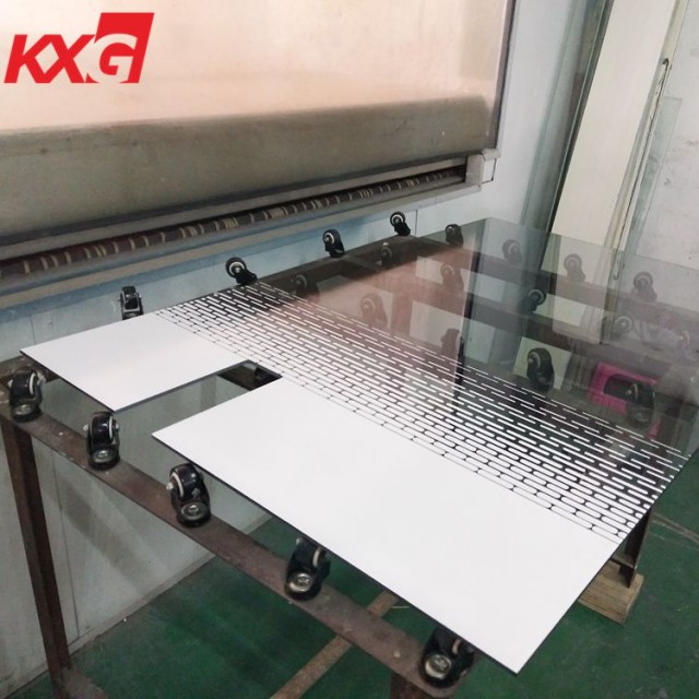 13.52 mm silkscreen printing decorative tempered laminated safety glass